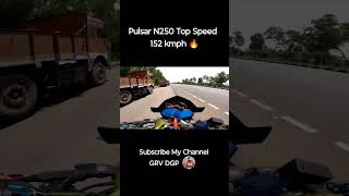 Pulsar N250 Top Speed Test - 152 kmph 🔥 shocking result ||#shortsfeed #shorts #pulsarn250