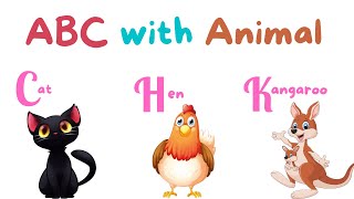 ABC Animals for Children - Learn Alphabet with Animals for Toddlers & Kids