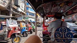 A Ride in a Tuk Tuk Through Bangkok, Thailand