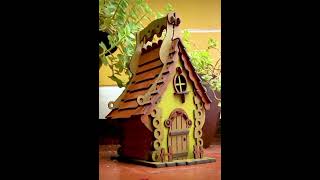 Casita de chocolate MECANICA en CORTE LASER #short