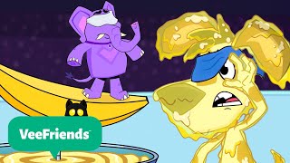 The Snicky-Snack Battle Gets Messy! | Vee Friends 🐈‍⬛ | Funny Animal Cartoons For Kids