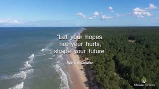 Let your hopes, not your hurts, shape your future