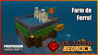 Farm de Ferro no Minecraft Bedrock: Guia Hardcore Bedrock #05