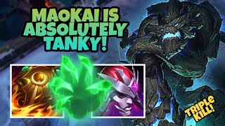 MAOKAI gets a TRIPLE! | ARAM League of Legends | No Commentary