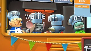 Overcooked 2 w/ Waffle, Red, and Orb