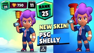 Shelly Rank 25 - Brawl Stars Shelly Rank 25 - Unlocked PSG Shelly New Skin