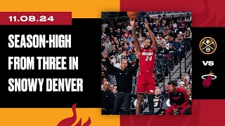 Season-High 20 3's In Denver 👌 | Miami HEAT vs. Denver Nuggets | November 8, 2024