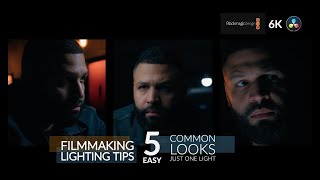 Types of Lighting You can do with 1 Light | Filmmaking