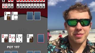 Getting 4-bet shoved on with pocket Kings       Kyle Fischl Poker Vlog 14