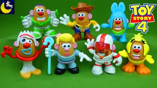 Mr Potato Head Mini Toy Story 4 Toys Bo Peep Forky Woody Buzz Lightyear Mix and Match Kids Toy Video