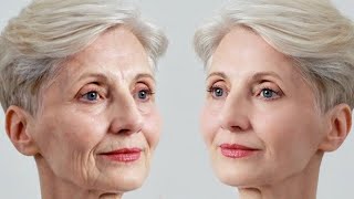 Bekommt sie Botox? NEIN!!! Salz löscht Falten sogar im Alter von 70 Jahren!