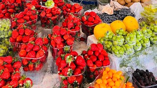 How Bazaar in Turkiye looks like | fresh fruits & vegetables | istanbul turkey