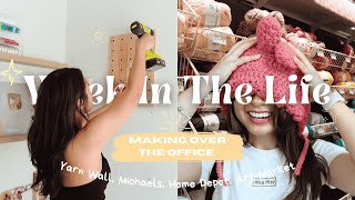 Creating an Inspiring Space pt1: Yarn Wall, Michaels, Home Depot DIY, Art Markets