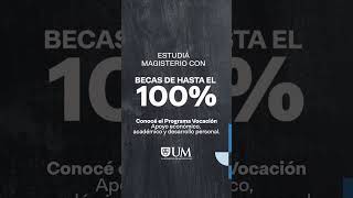 ¡Estudiá Magisterio en la UM con becas de hasta 100%!