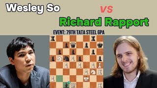 Wesley So vs. Richard Rapport | 79th Tata Steel GpA 2017 | Queen's Indian Defense