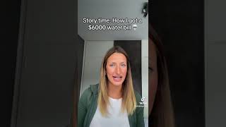 How I got a $6000 water bill and how you can avoid one 💀 #rent #investment #realestate