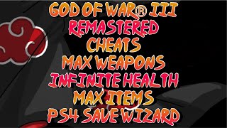 God of War® III Remastered Cheats-Max Weapons, infinite health and max items-Ps4 Save Wizard