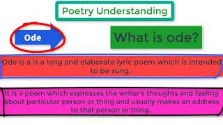 What is ode || কিভাবে ইংরেজি কবিতা বুঝবেন || Poetry Understanding for Students of English Literature