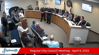 4/5/2022 - Regular City Council Meeting