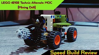 LEGO 42102 Technic Alternate MOC (Mining Drill) - LEGO MOC Speed Build Review