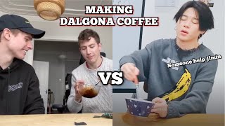 BTS VS YOUTUBERS - DALGONA COFFEE