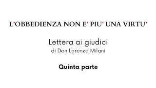 Lettera ai giudici - Parte 5