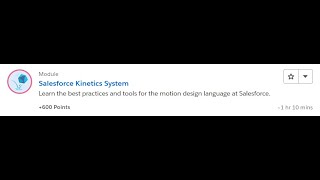 Salesforce Kinetics System [Salesforce Trailhead Answers]