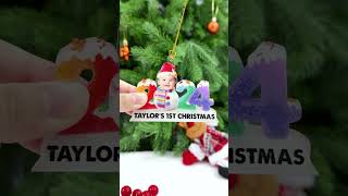 Custom Photo 2024 Sweet Gummy Candy Baby's First Christmas | Personalized Cutout Acrylic Ornament