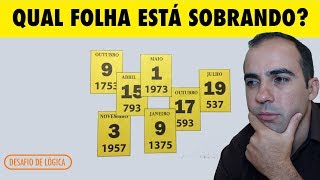 Desafio da folha do calendário  | Lógica | Desafios de Matemática | Marcelo Batista