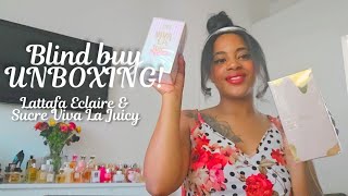 🍦 BLIND BUY UNBOXING: Eclaire Lattafa & Sucre Viva La Juicy!!!! New Gourmand Fragrances 2024