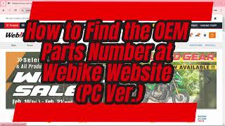 How to Find the OEM Parts Number at Webike #oem #genuineparts