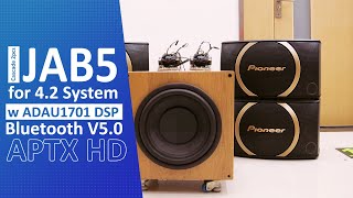 Cascade 2pcs JAB5 for audio 8 0, 6 1, 4 2 system with Bluetooth & ADAU1701 DSP SigmaStudio Code Free