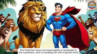 Superman helps the Poor Girl and Lion | Bed time stories | Learn English with stories | Fun4kids