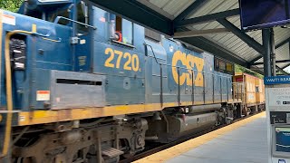 CSX #2720 passing through Lorton VRE going southbound