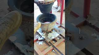 Process of homemade aluminum pot in rural areas