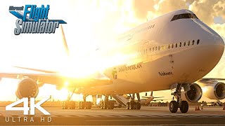 Microsoft Flight Simulator ULTRA REALISM : 4K Graphics | Boeing 747 | Landing At Cape town | MSFS