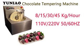 JZJ-08 Chocolate Melting Machine 8/15/30/45 Kg Capacity Chocolate Melting/Tempering/Making Machine