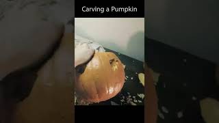 Carving a Pumpkin #shorts