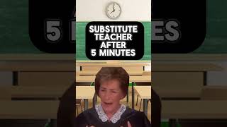 Is today a half day? #judgejudy #teacher #substitute #school #crazy #capcut #memes #shorts #students