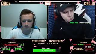 Geluś freestyle na live!