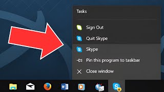 Cómo Quitar el Icono de Skype de la Barra de Tareas en Windows