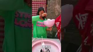 Pinky cotton candy is prepared #cottoncandy #candyfloss #asmrcandy #asmrcandy