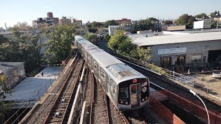 MTA subway: R179 #3109 on the J leaving east new York yard