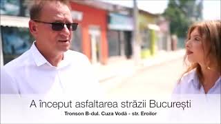 CLnews.ro | Primăria Călărași a început asfaltarea străzii Bucureşti.