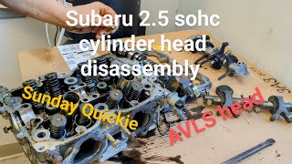 2006 Subaru AVLS Cylinder head disassembly