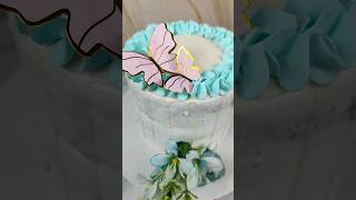 Cake decorated butterfly Cake decorated #cake #bettyscakecreations #foryou #shorts