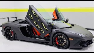 Taking Off Lamborghini Aventador Wrap!! AMAZING!! (VIDEO #56)