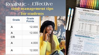 How I manage my time & stay productive | 6 *realistic+effective* tips for college students