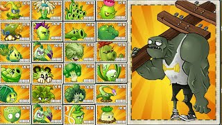 Pvz 2 Challenge - All Plants Use 1 Plant Food Vs Gargantuar Zombie - Who is Strongest ？