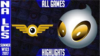 FlyQuest VS Dignitas FULL SERIES Highlights | NA LCS W1D3 Summer 2017 | FLY vs DIG